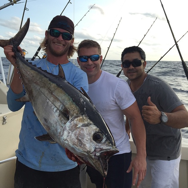 This blackfin tuna was one of many this spring. These fish are hard fighters on light tackle and delicious table fare.