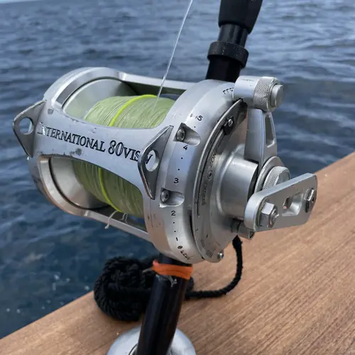Action aboard the Double Threat on a Miami fishing charter