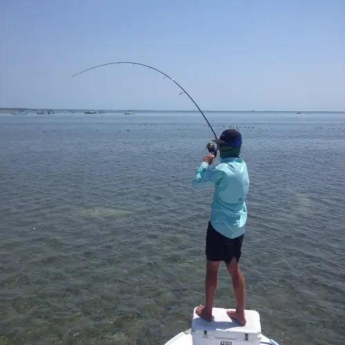 Action aboard the Double Threat on a Miami fishing charter