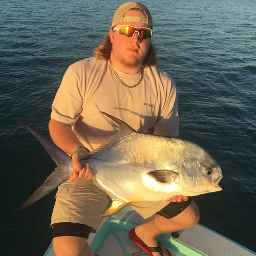 A Permit caught aboard the Double Threat on a Miami fishing charter