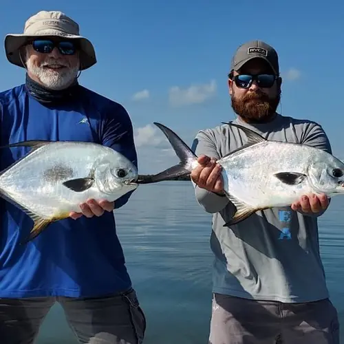 A Permit caught aboard the Double Threat on a Miami fishing charter