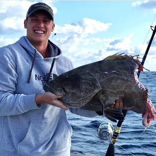 A Shark caught aboard the Double Threat on a Miami fishing charter