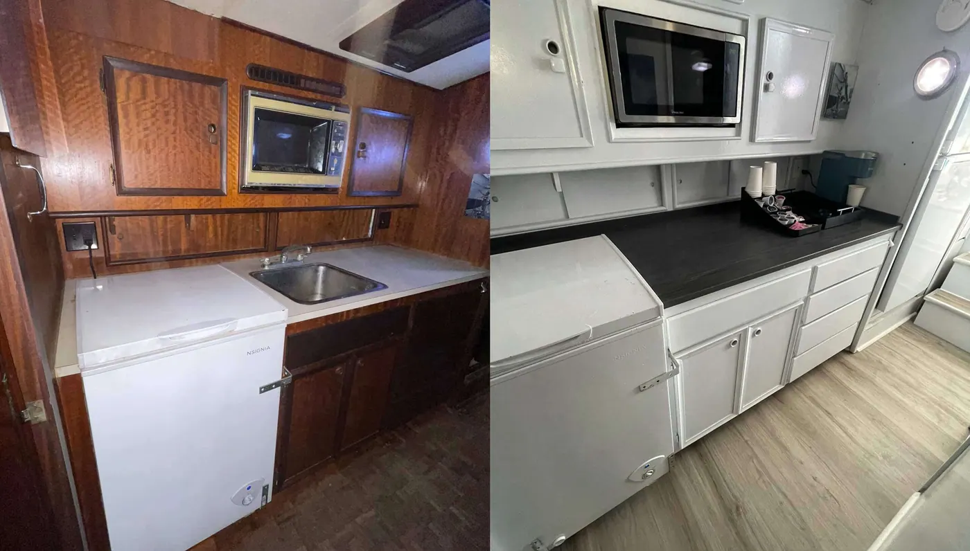 Galley Before And After