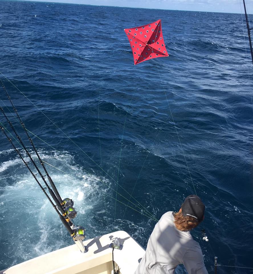 sending a kite for fishing