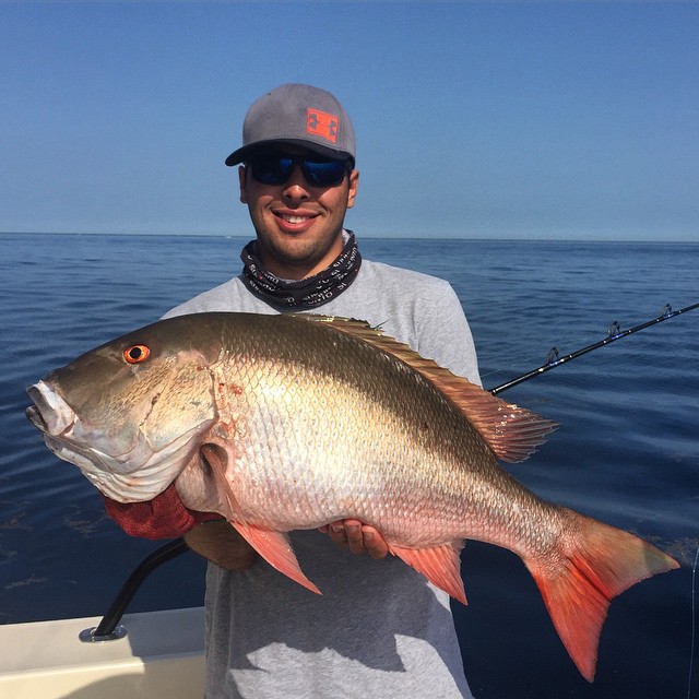 This 15 pound mutton snapper ate a big bait intended for amberjack on May 9th. We also caught amberjack, grouper, mahi mahi, tripletail, and more that day.