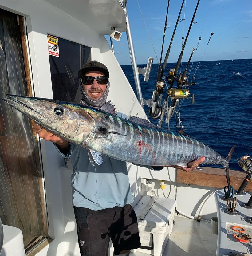 wahoo caught while kite fishing